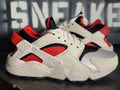 Nike Air Huarache White/Red Running Shoes DH4439-103 Women 7.5