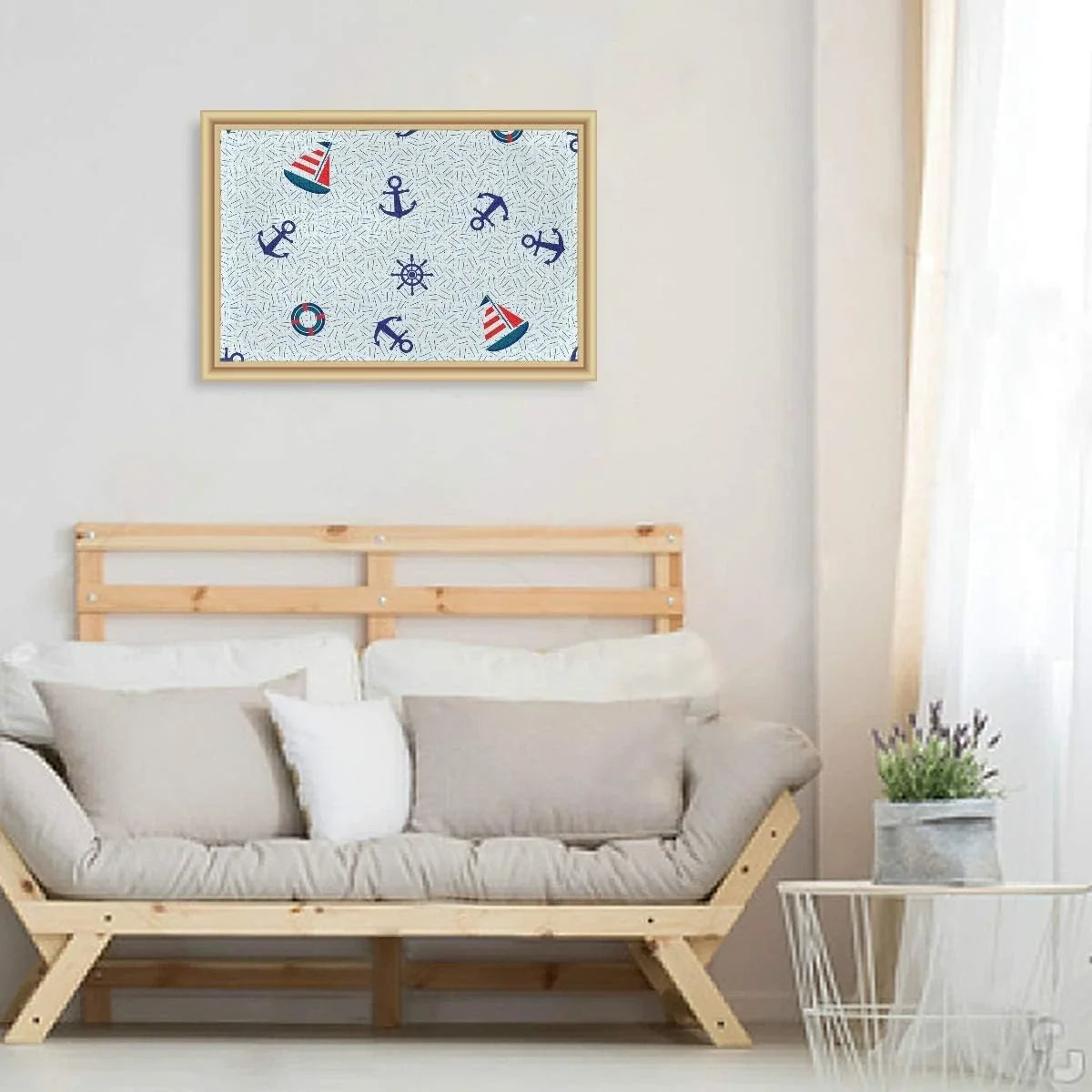 Wellsay Nautical Vessel Anchor Steering Wheel and Lifebuoy Marine Sea Theme Decoration Jigsaw Puzzles 1000 Pieces Puzzle for Adults Kids DIY Gift