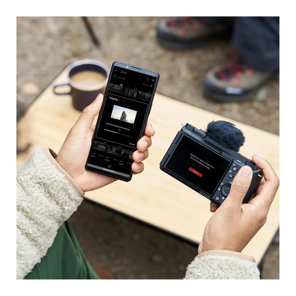 Sony Alpha ZV-E1 Mirrorless Camera with 50mm Lens, Grip, and Mic (Black) Kit