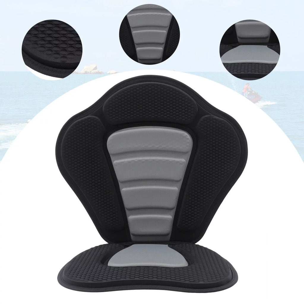 Padded Kayak Seat Cushion Seat Comfortable Rest Kayak Seat w/ Storage Bag Seat