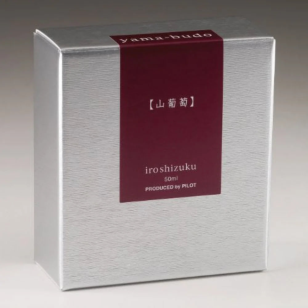 Pilot Iroshizuku Bottled Fountain Pen Ink, Yama-Budo, Crimson Glory Vine, Purple Red (69217)
