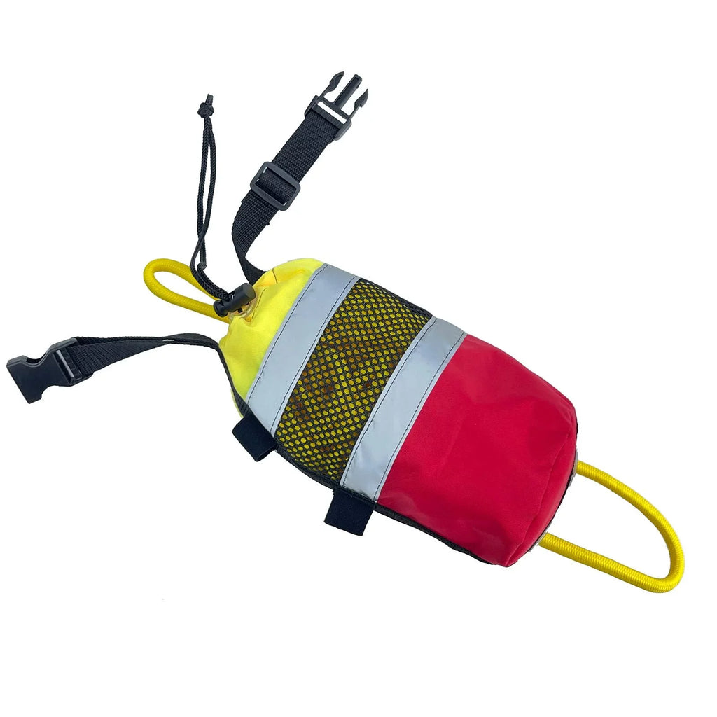 Throwable Throw Bag Flotation Device Reflective Throw Rope Portable 21M Watercraft Throw Bag for Fishing Water Sports Rafting Kayak