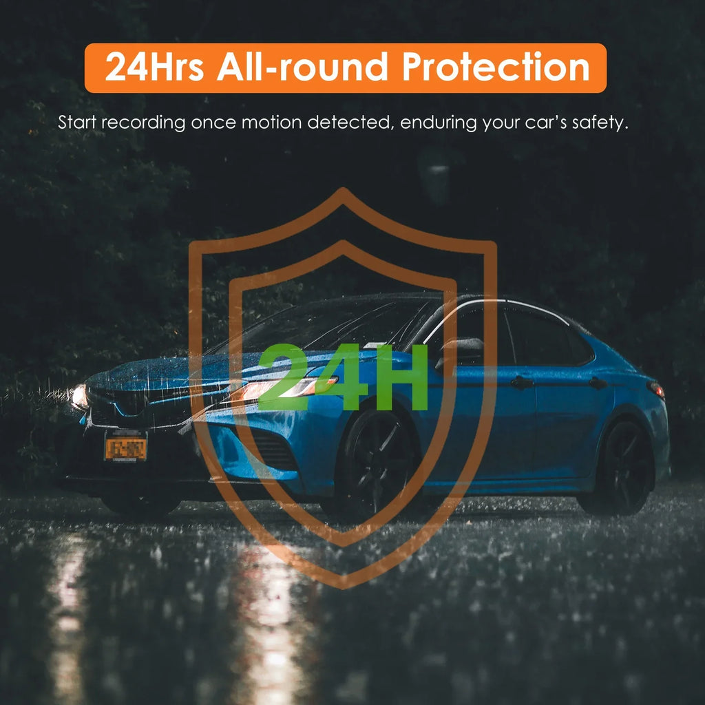 4K iMounTEK Car DVR 12in Dash Cam Camcorder Camera Recorder with 170° Angle Loop Recording Motion Detection Night Vision Voice Control APP Control G-sensor