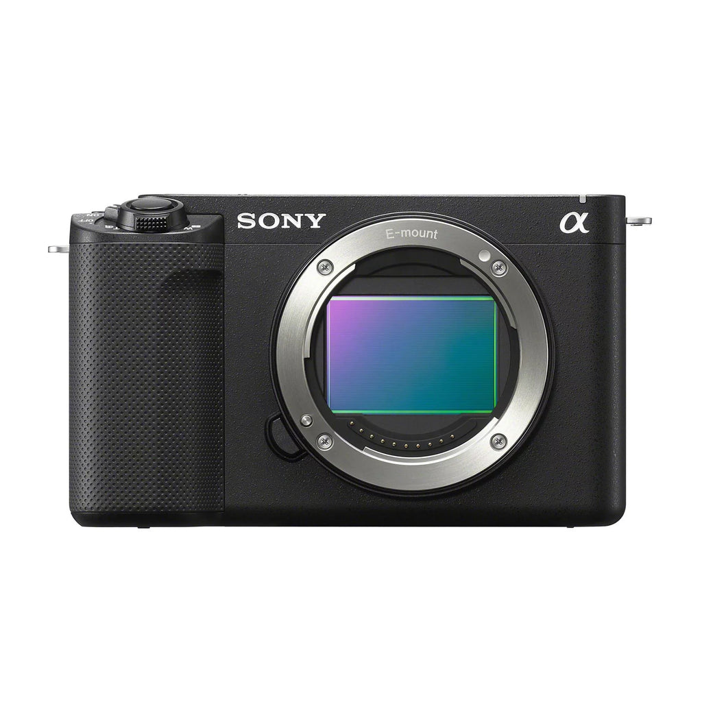 Sony Alpha ZV-E1 Mirrorless Camera with 50mm Lens, Grip, and Mic (Black) Kit