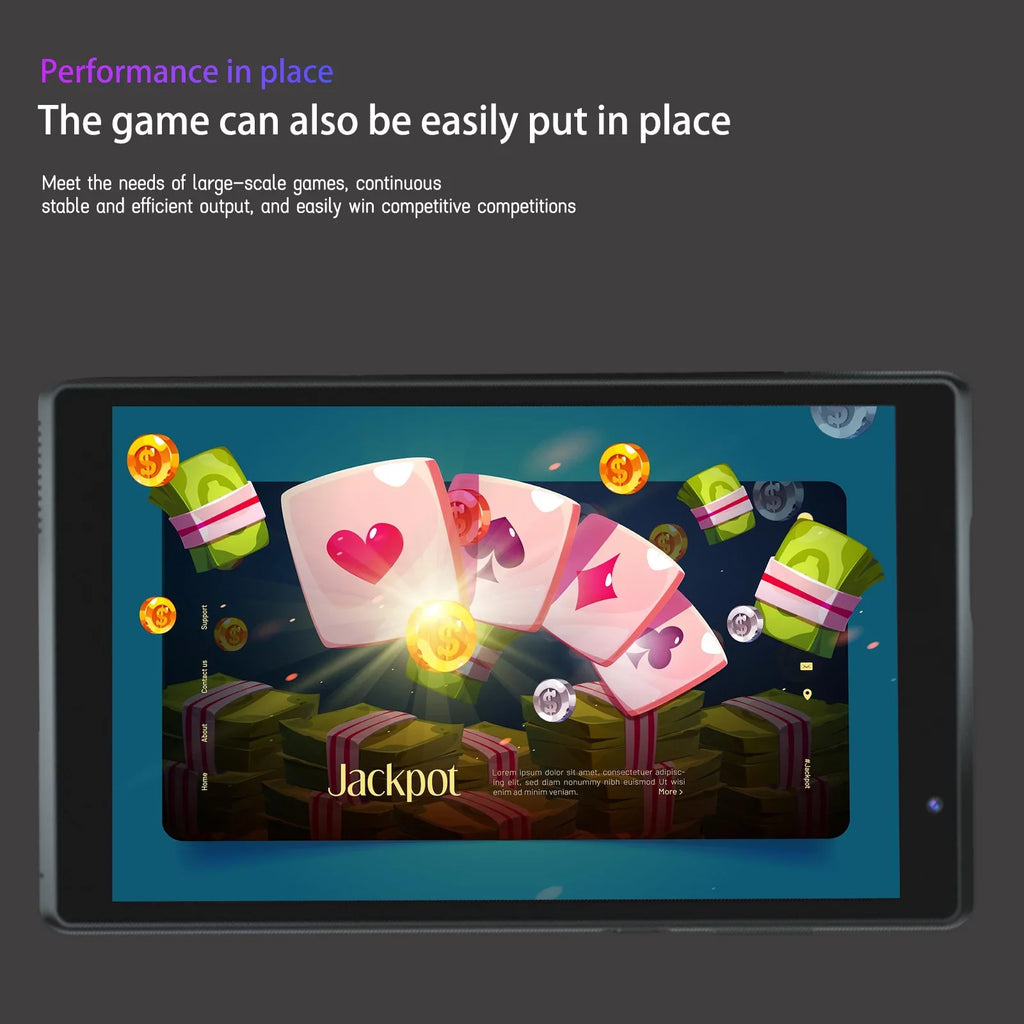 Tablet 8 in Tab PC, Android 11 Tablets, Quad-Core 2GB RAM 32GB ROM WiFi IPS 8 Inch HD Display 4300mAh Tablets. (Black)