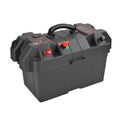 RV Battery Box Trolling Motor Battery Box Waterproof Dual USB Ports Motor Battery Box Batteries Carrier for ATV SUV Car Trailer Travel