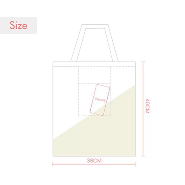Japan Kimono Girl Pattern Tote Canvas Bag Shopping Satchel Casual Handbag