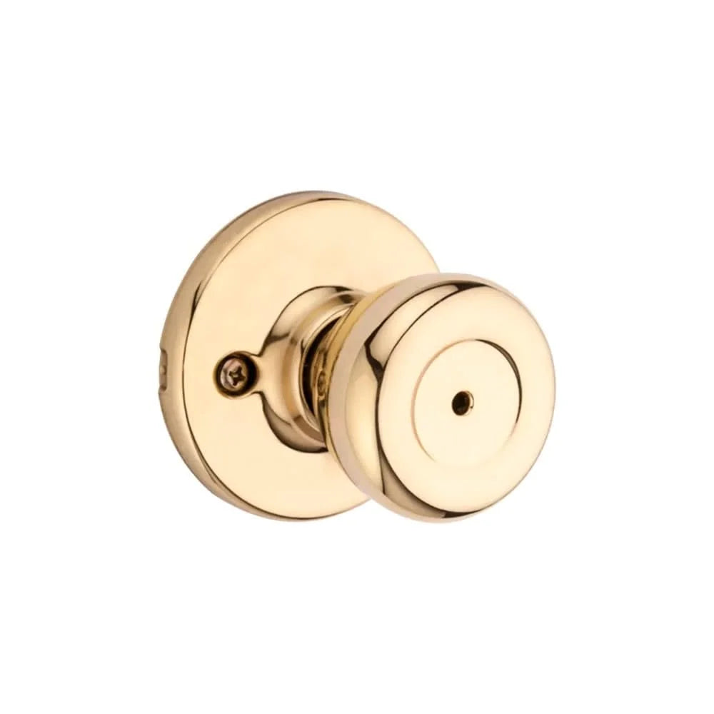 Kwikset Mobile Home Polished Brass Steel Privacy Knob 3 Right or Left Handed