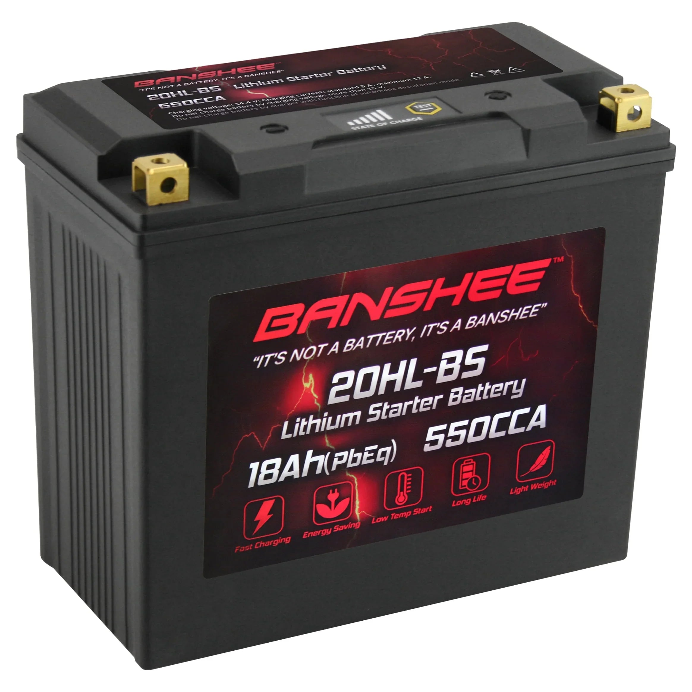 Banshee YTX20L-BS LiFePO4 Motorsports Battery Suitable with CAN-AM Outlander 1000 EFI XT-P 2013 to 2016