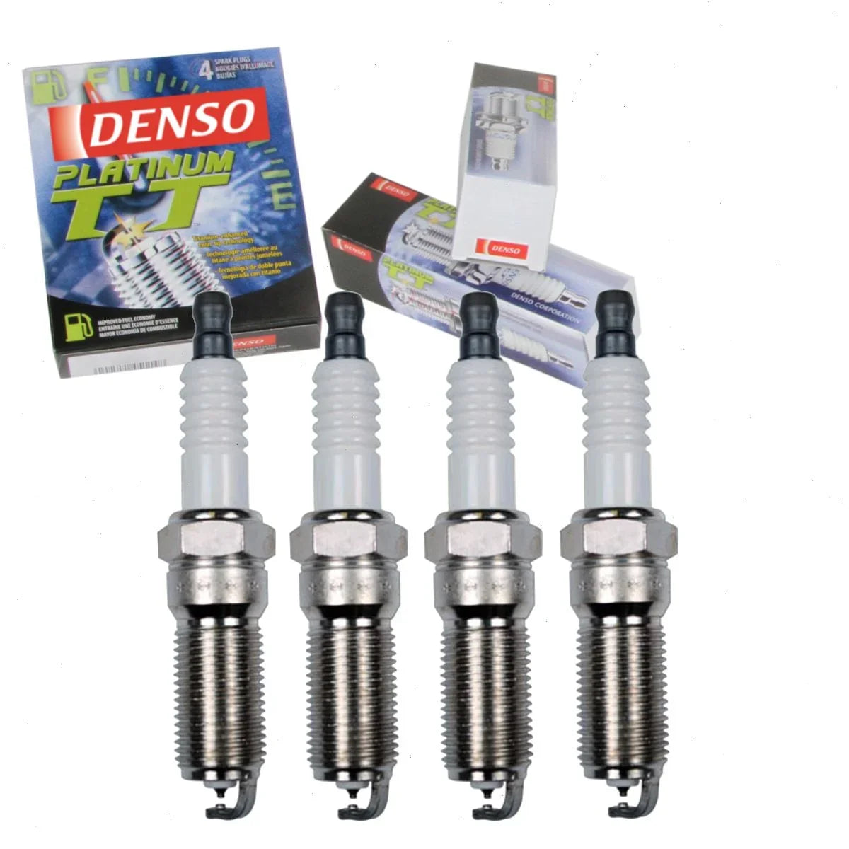 4 pc DENSO Platinum TT Spark Plugs Suitable with Chevrolet Malibu Limited 2.5L L4 2016