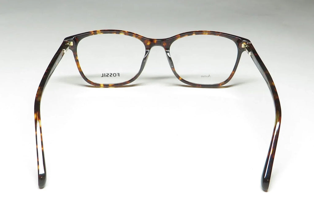 Fossil 7094 Full Rim Rectangular Dark Havana Eyeglasses