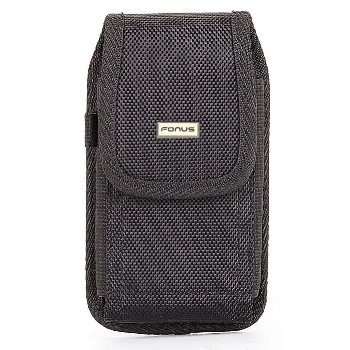 Rugged Canvas Case Vertical Belt Holster w Black 6ft Long Type-C USB Cable w Turbo Charging Sync Wire Fast Charger Y1Y for Acer Liquid Jade Primo - Alcatel 7, Idol 4S - ASUS ROG Phone