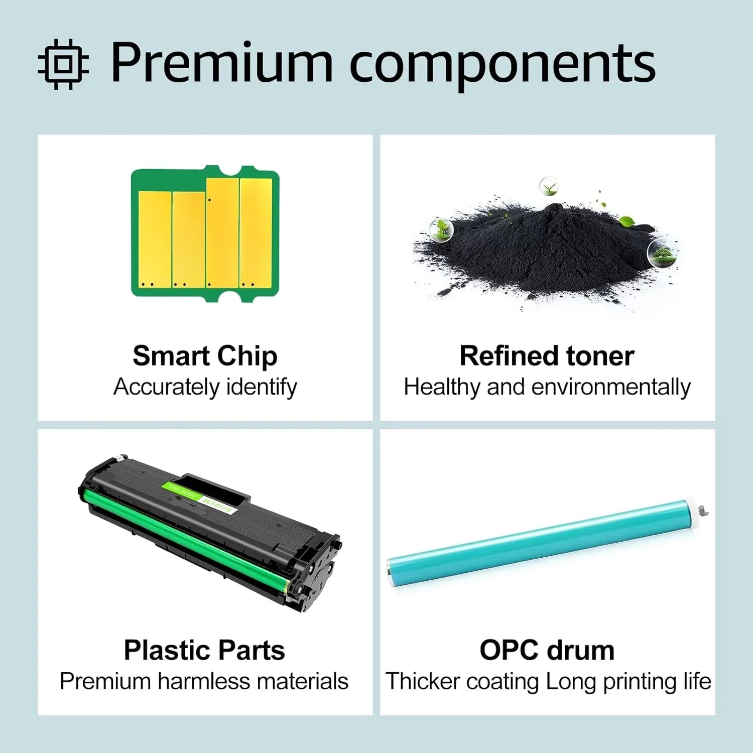 GREENCYCLE 2 Pack Suitable for Samsung MLT-D101S 101S Black Toner Cartridge Replacement with ML-2165 ML-2165W SCX-3400 SCX-3405W SCX-3405FW Printer