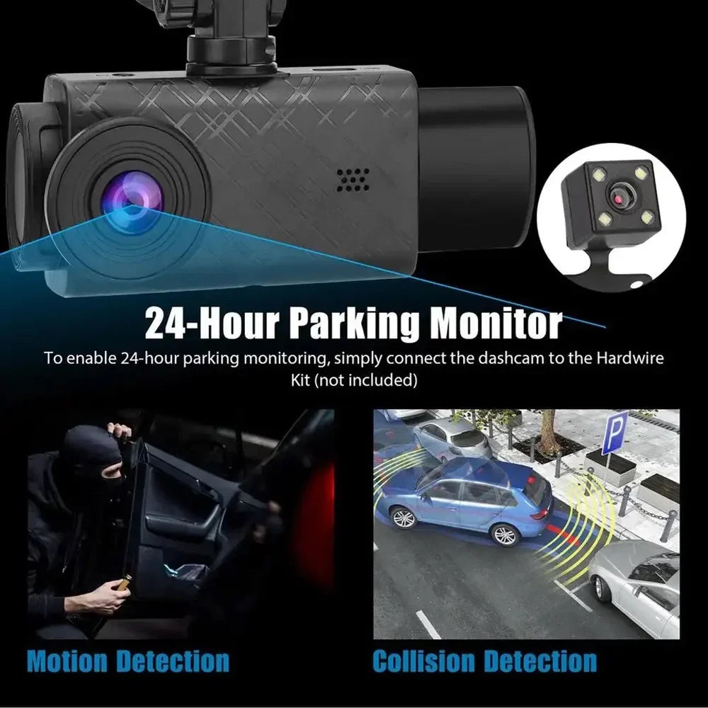 Dazzduo Auto 3 2 ty WENZI Recorder Camera 3 2 XIXIAN Recording , Car 3 2 QISUO Mirror 3 2 ERYUE Safety Camcorder Video Multi-Language Driving 2 in Clear Cam Rearview 3 Cameras Dash