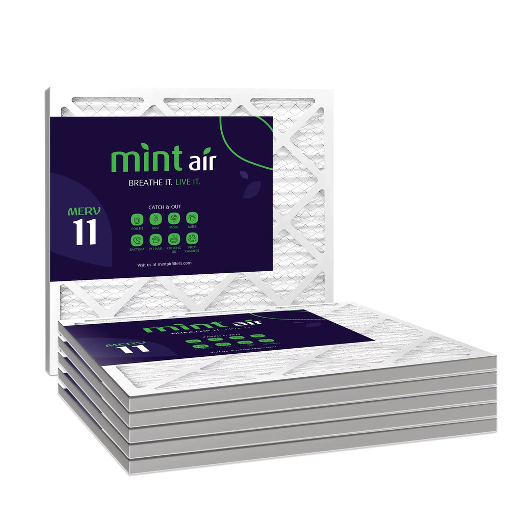 Simply Filters, 20x25x1 Air Filter, MERV 11, MPR 1000, AC Furnace Air Filter, 6-Pack