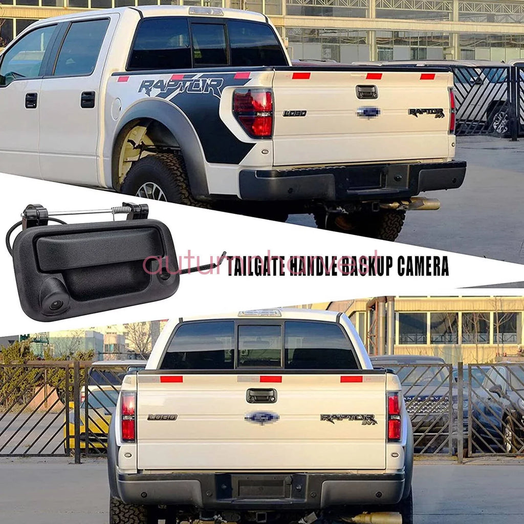 Tailgate Handle with Rear View Camera Backup Camera for Ford F150/F250/F350/F450