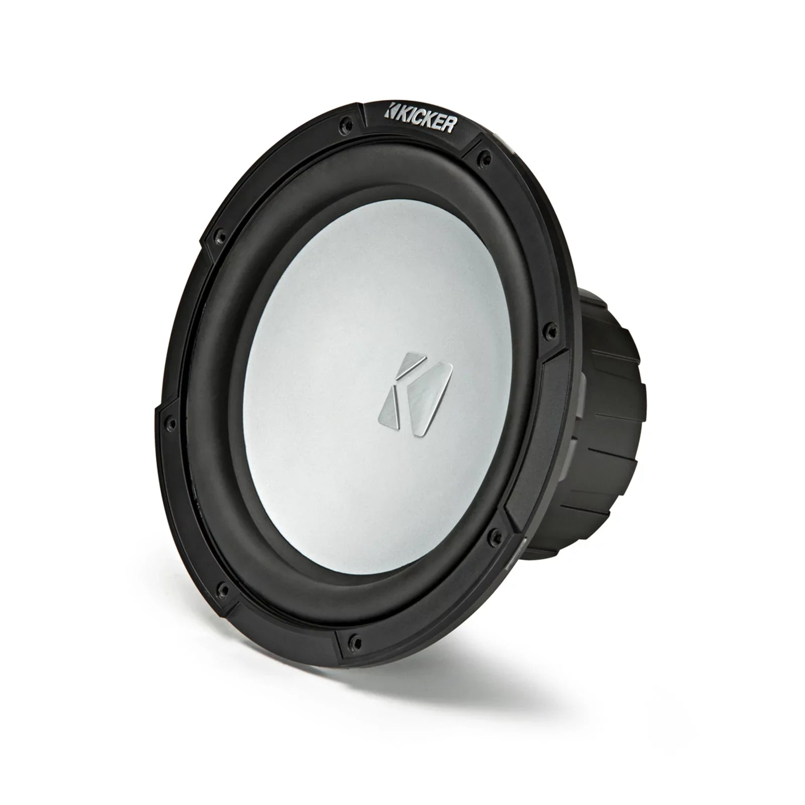 2 Kicker 45KMF104 10" Environment Subwoofers for Freeair Applications - 2 Kicker 45KMG10W 10" LED Grilles (Charcoal)
