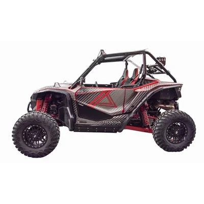Tusk Aluminum Lower Door Inserts Black For Honda Talon 1000X 2019-2021