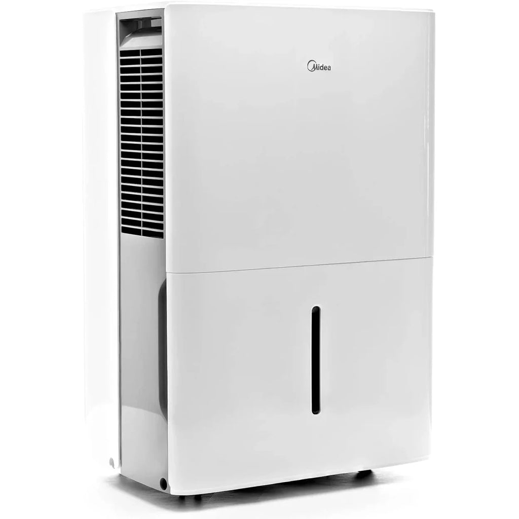 Restored Midea 50 Pint EnergyStar Smart Dehumidifier for Wet Rooms with Pump (Refurbished)