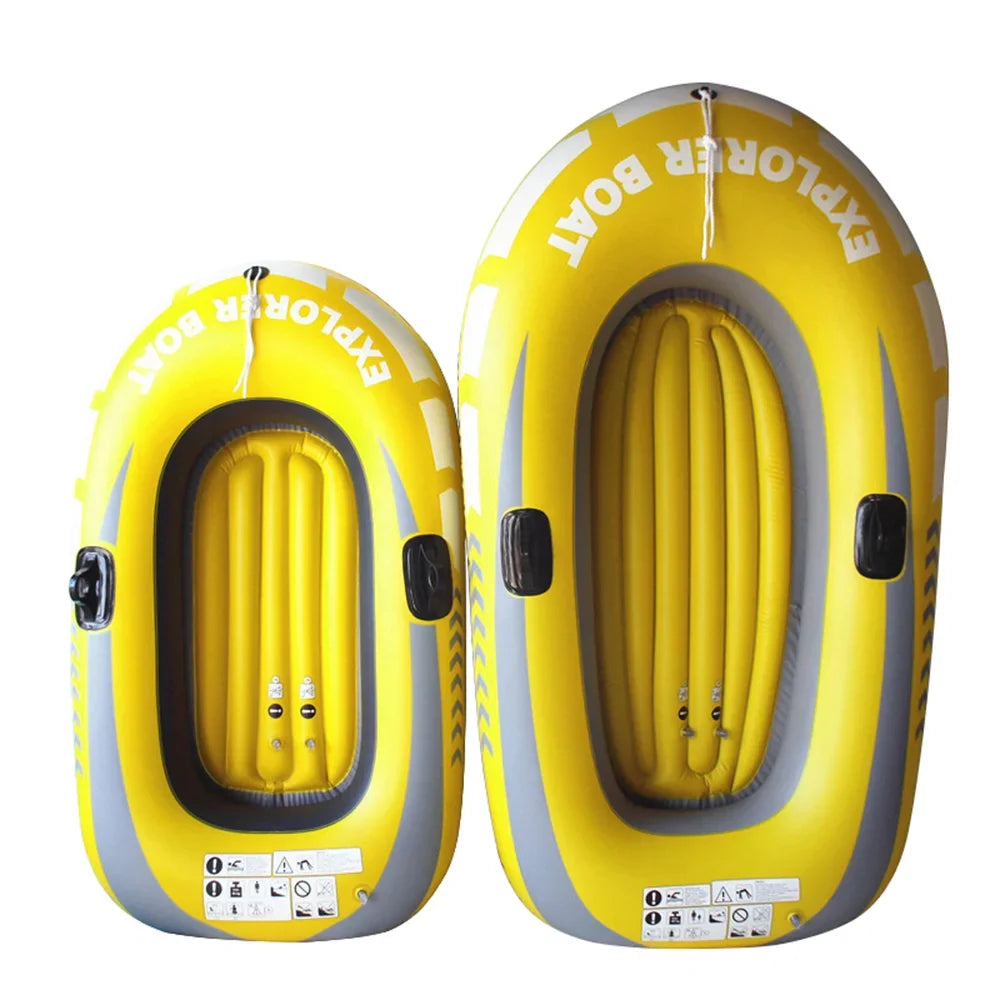 Arealer Inflatable Ship Fishing Craft for 1 Adult & 1 Child Summer Fun Watercraft Canoe Kayak