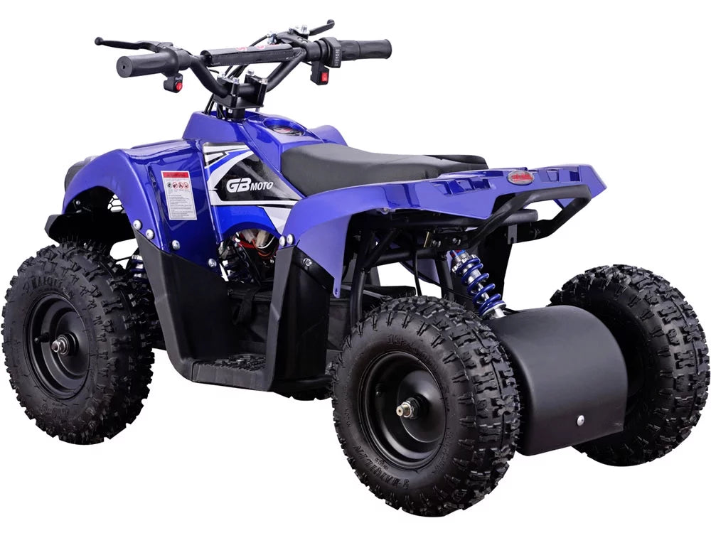 MotoTec Monster 36V 500W Kids Battery Powered ATV Four Wheeler Blue