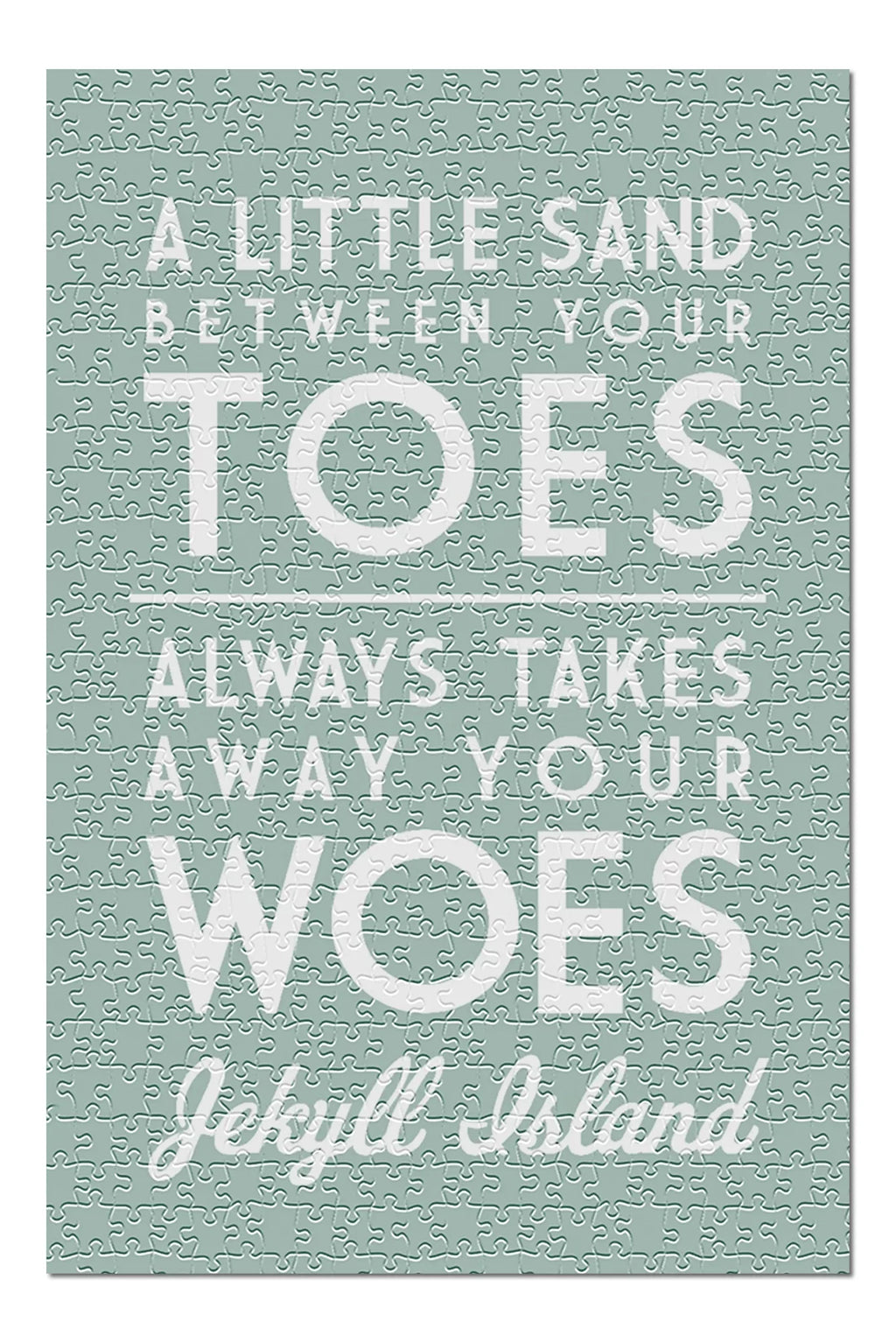 Jekyll Island, Georgia, A Little Sand Between Your Toes, Simply Said (19x27 inches, Premium 500 Piece Jigsaw Puzzle for Adults and Family, Made in USA)