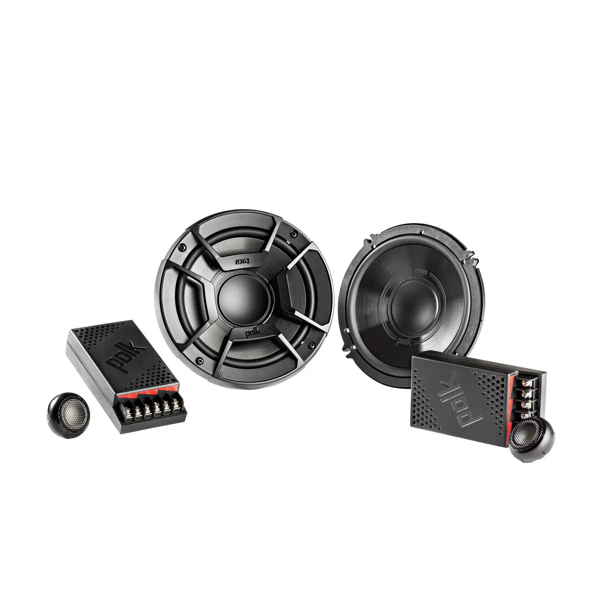 Polk Audio - A Pair Of DB6502 6.5" Components and A Pair Of DB692 6x9" Coax Speakers - Bundle Includes 2 Pair