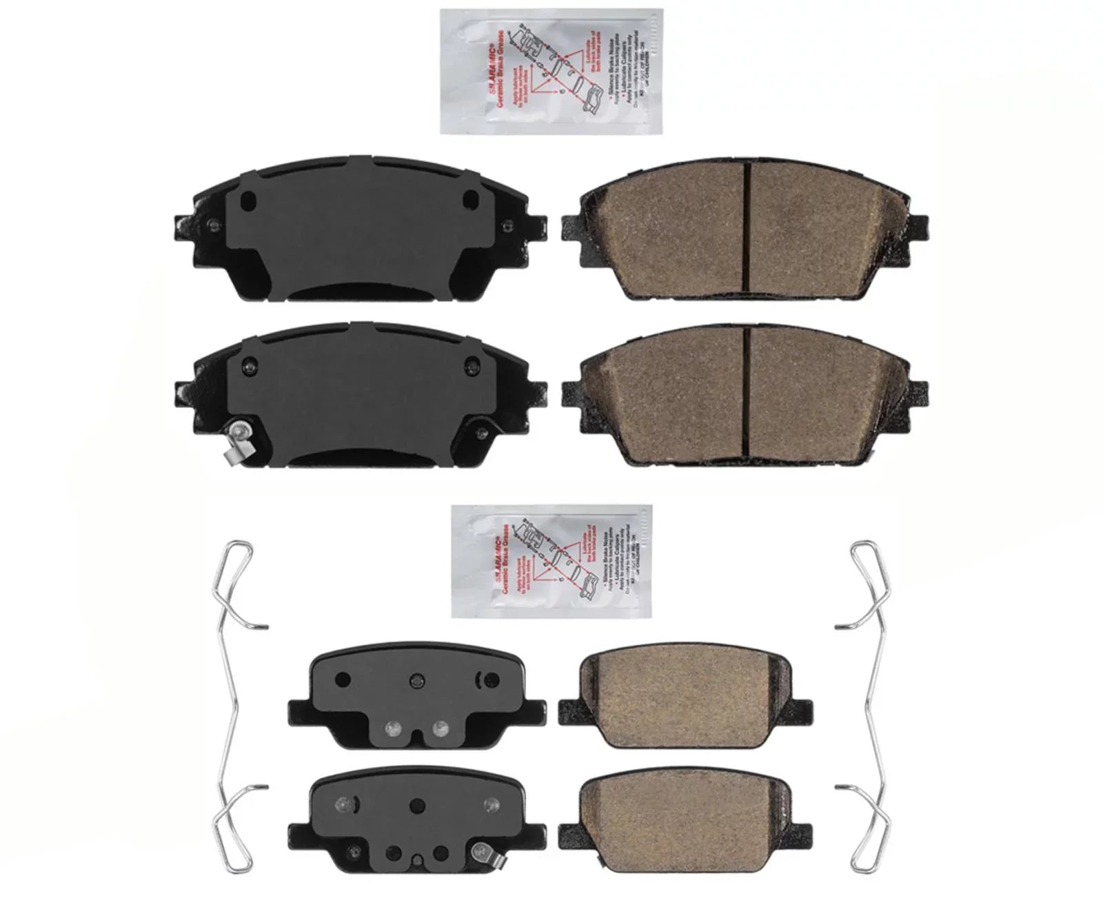 Front & Rear AmeriPRO Ceramic Disc Brake Pads For Mazda CX-30 2020-2022
