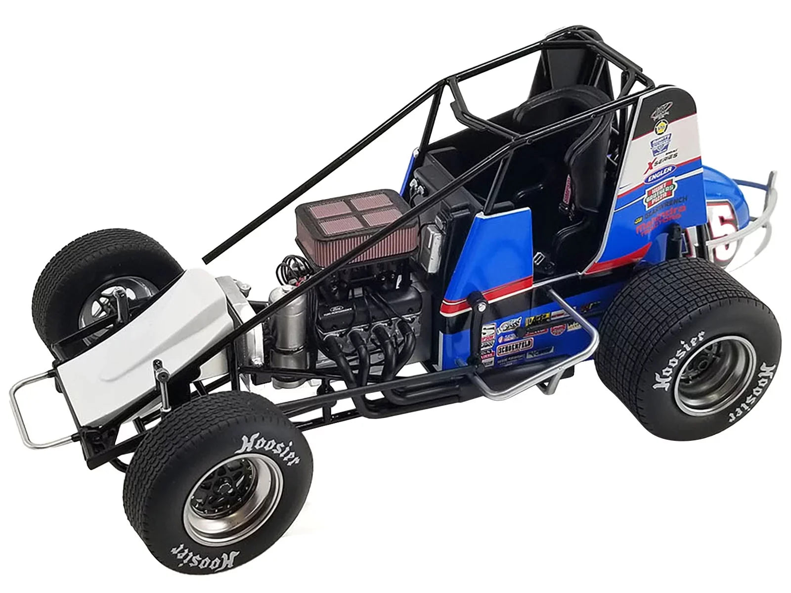 Winged Sprint Car #15 Donny Schatz Carquest Curb-Agajanian Racing World of Outlaws (2023) 1/18 Diecast Model Car by ACME