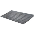 Silver Spring 2.5in High Rubber 3-Channel Threshold Ramp for Wheelchairs, Mobility Scooters, and Power Chairs, with Impervious Surface - DH-UP-8