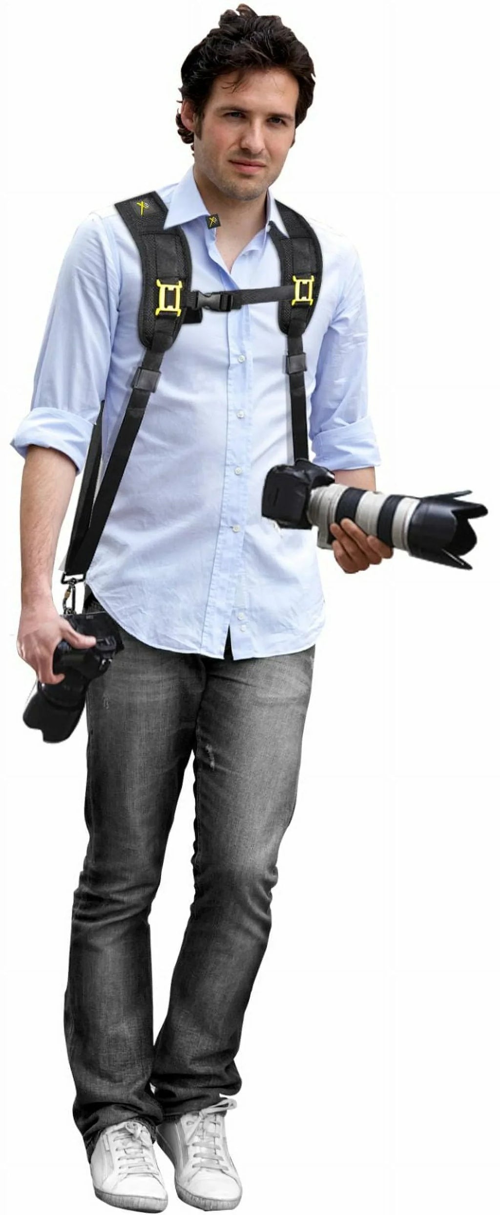 Neck Shoulder Dual Strap with Quick Release for Sony Alpha a6400 ILCE-6400