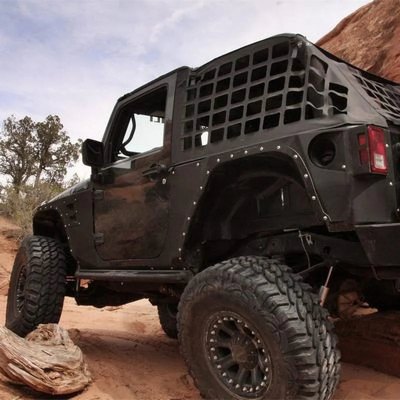 Smittybilt 571035 Cargo Restraint System - Black Diamond Fits select: 2015-2018 JEEP WRANGLER UNLIMITED, 2012-2014 JEEP WRANGLER
