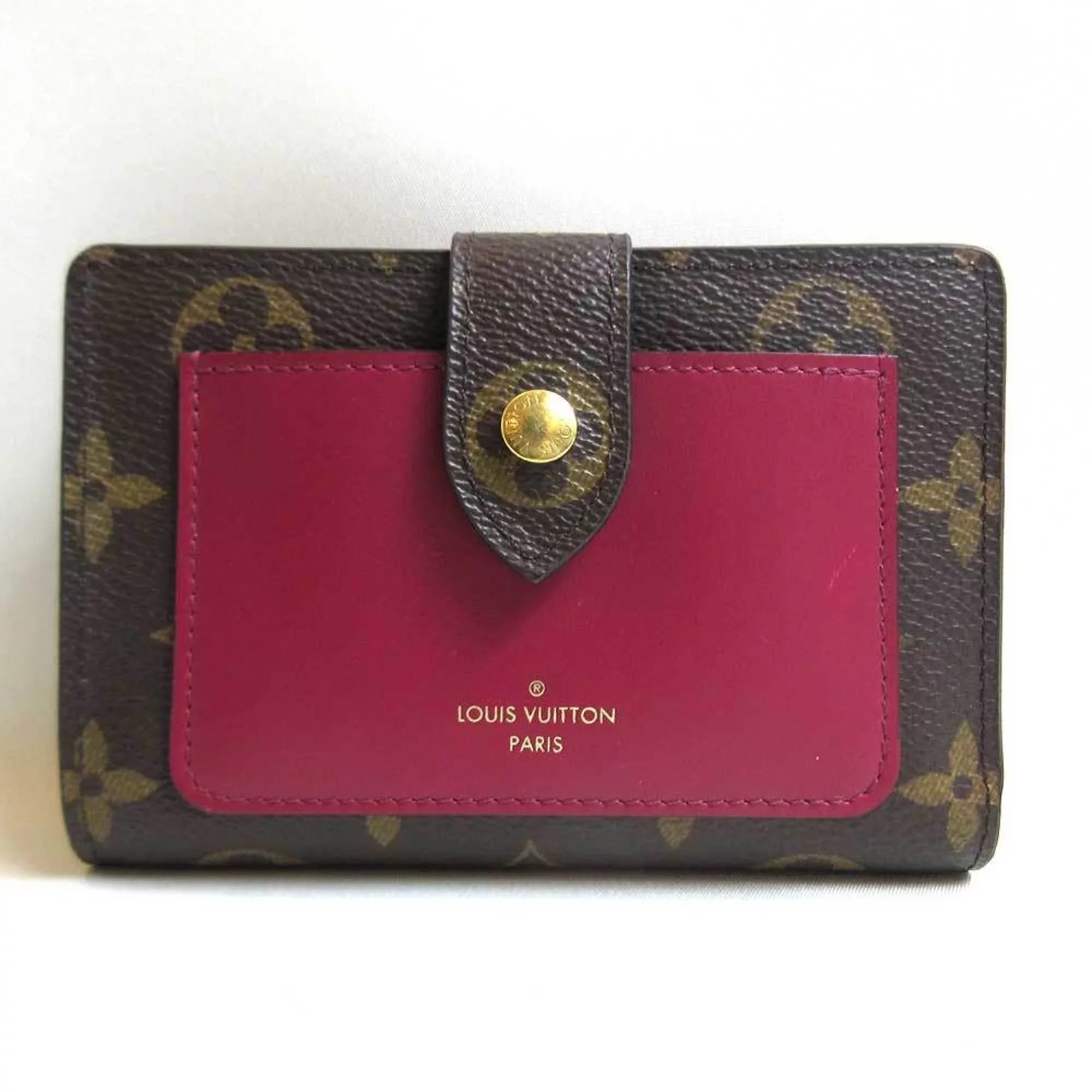 Pre-Owned Louis Vuitton Wallet Bifold Portefeuille Juliet Fuchsia Monogram M69433 LOUISVUITTON (Good)