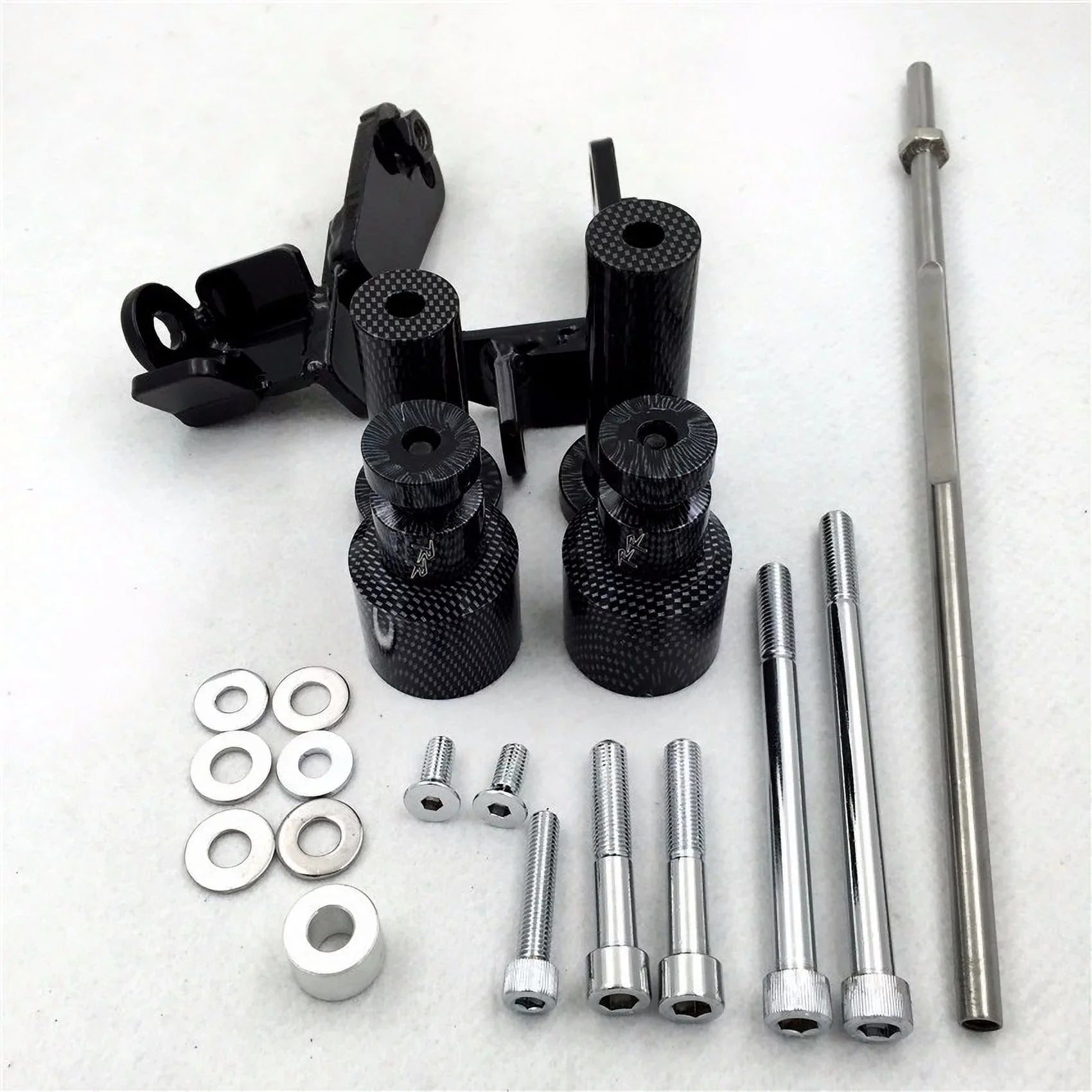 HTT-MOTOR Carbon Swingarm Spools Frame Slider for 99-07 Suzuki Hayabusa GSX 1300R GSXR1300