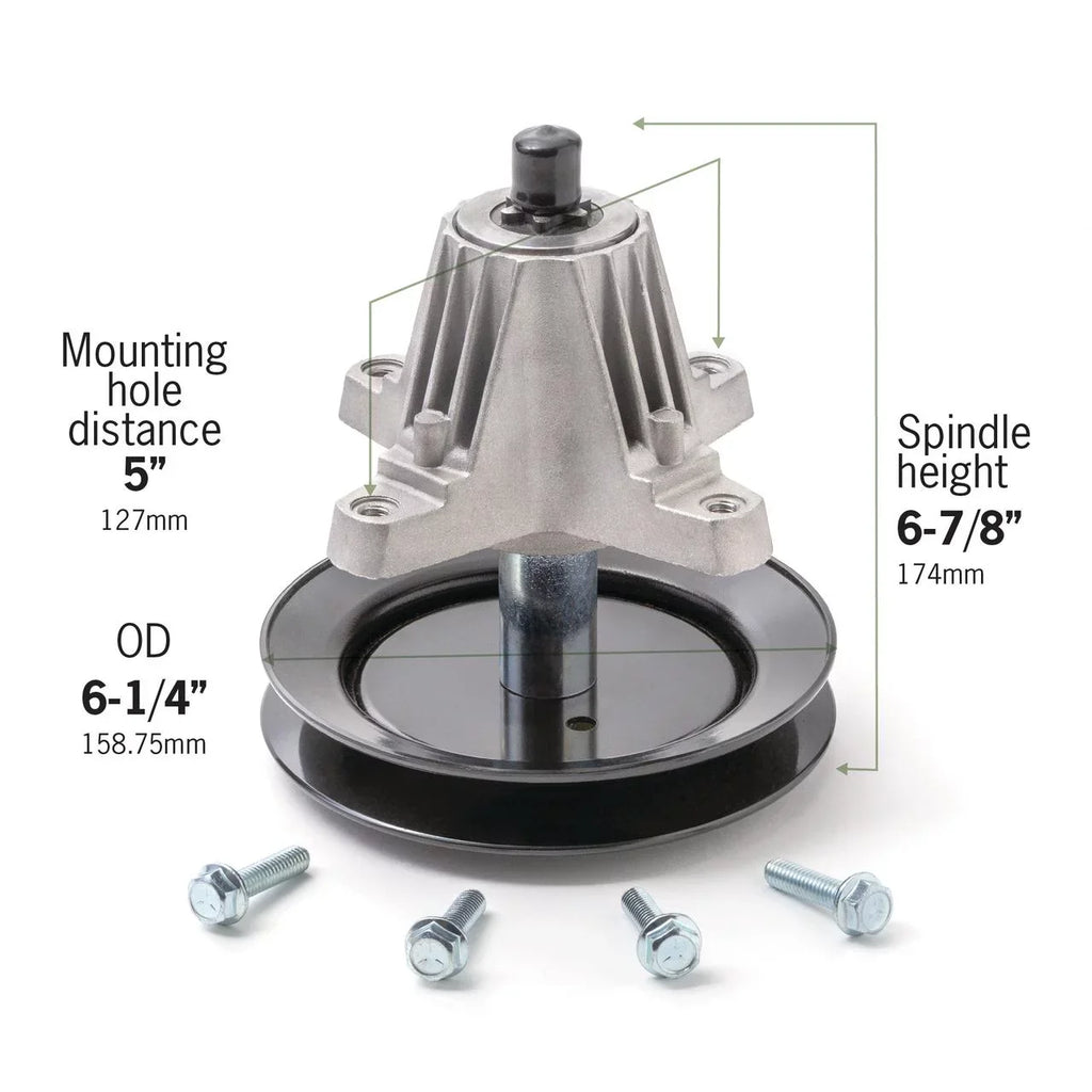 Terre Products, Lawn Mower Spindle Assembly, Fits 30 inch and 42 inch Mini Riders, Fitting with Cub Cadet, MTD, Troy-Bilt, Replaces 618-04822, 618-04822A, 618-04889, 918-04822, 918-04822A, 918-0482