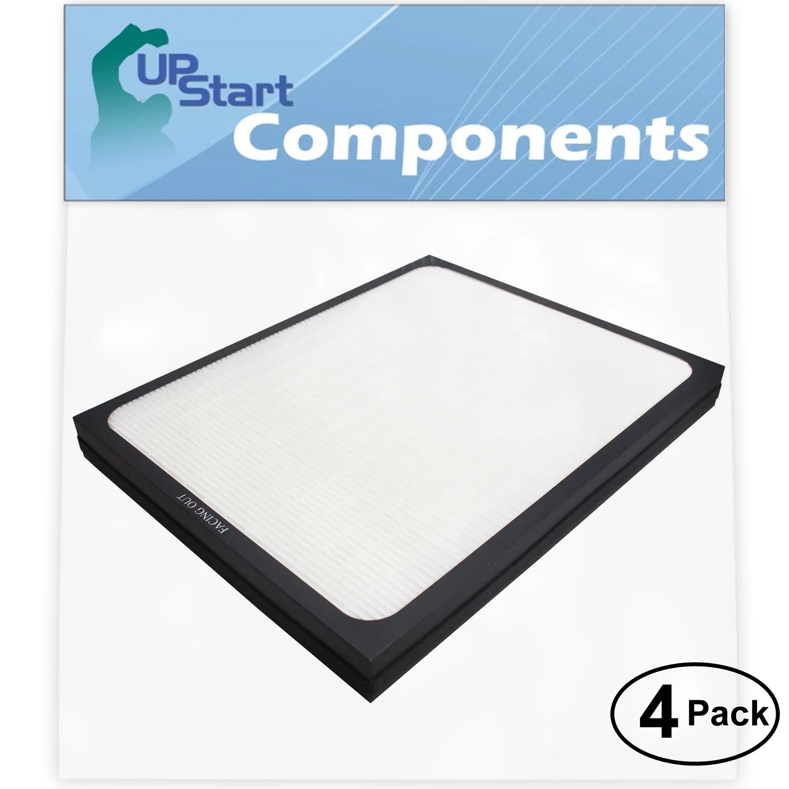 4-Pack Replacement for Blueair 200PF Air Purifier Filter - Suitable with Blueair 200 & 300 Air Filter