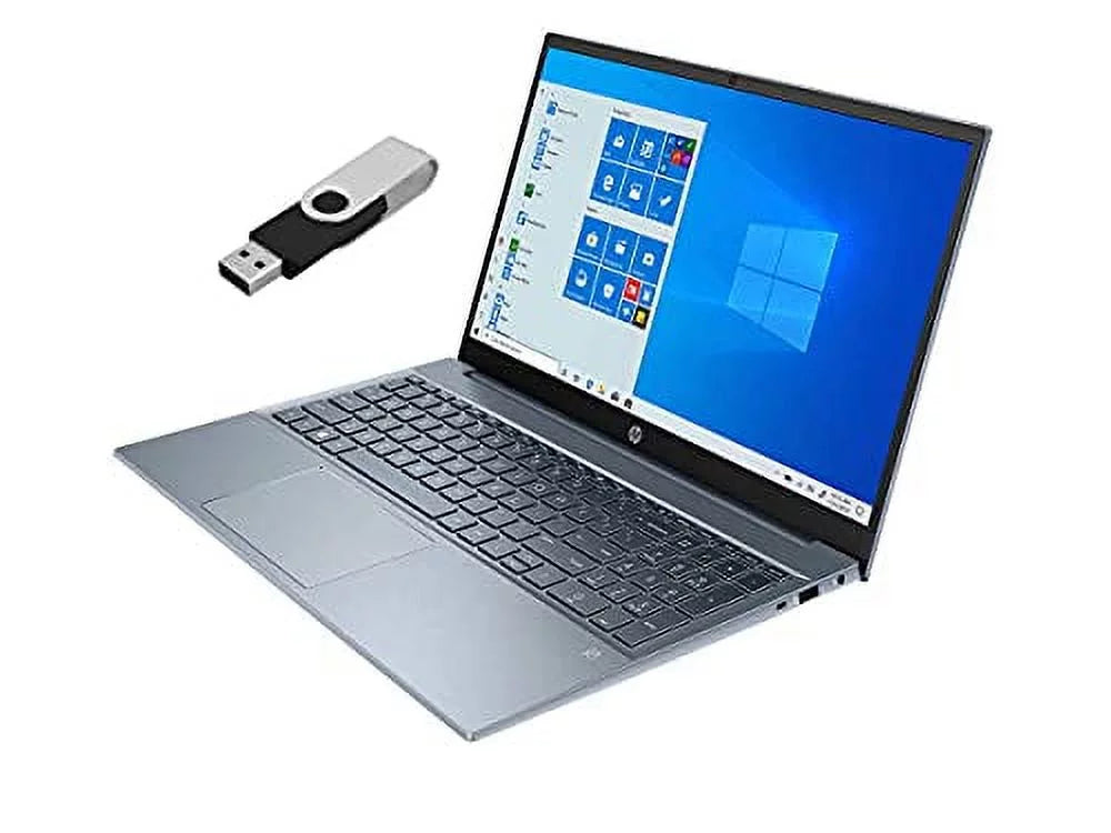 HP 2022 Pavilion 15.6" FHD Touchscreen Laptop 11th Gen 4-Core Intel i7-1195G7 32GB DDR4 1TB NVMe SSD Iris Xe Graphics HDMI Webcam WiFi-6 Bluetooth Backlit Keyboard Windows 11 Pro w/ 32GB USB