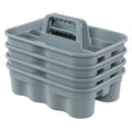 Yuright Plastic Cleaning Caddy Organizer with Handle, 4 Packs Carry Caddy