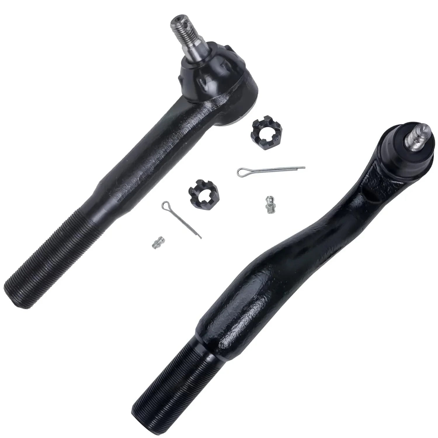 Detroit Axle - Front 12pc Suspension Kit for 4WD 00-04 Ford F-250 F-350 Super Duty, 2 Wheel Bearing Hubs 4 Ball Joints 4 Tie Rods 2 Sway Bars 2000 2001 2002 2003 2004 Replacement