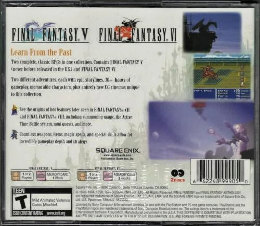 Final Fantasy Anthology Outstanding Hits) PS (Brand New Factory Sealed US Version