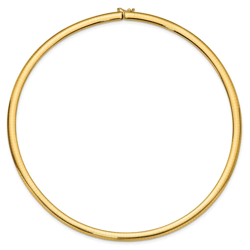 14k 6mm Lightweight Omega Necklace QODL6-18