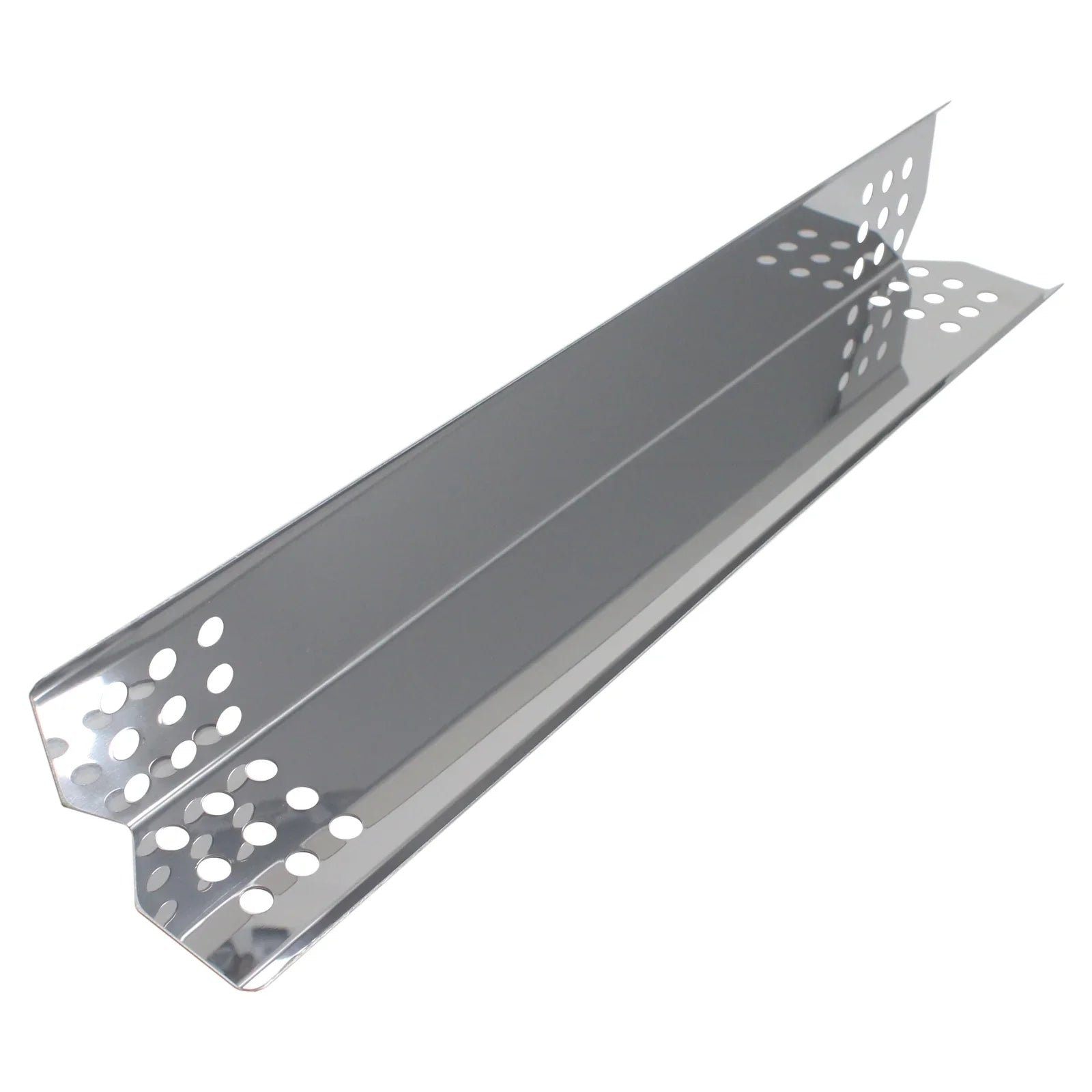 2-Pack BBQ Grill Heat Shield Plate Tent Replacement Parts for Jenn Air 720-0709B - Matching Barbeque Stainless Steel Flame Tamer, Flavorizer Bar, Vaporizer Bar, Burner Wrap 16 1/8"