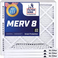 Filter King 9x36.5x1a Air Filter | 4-PACK | MERV 8 HVAC Pleated A/C Furnace Filters | MADE IN USA | Actual Size: 9 x 36.5 x .75"