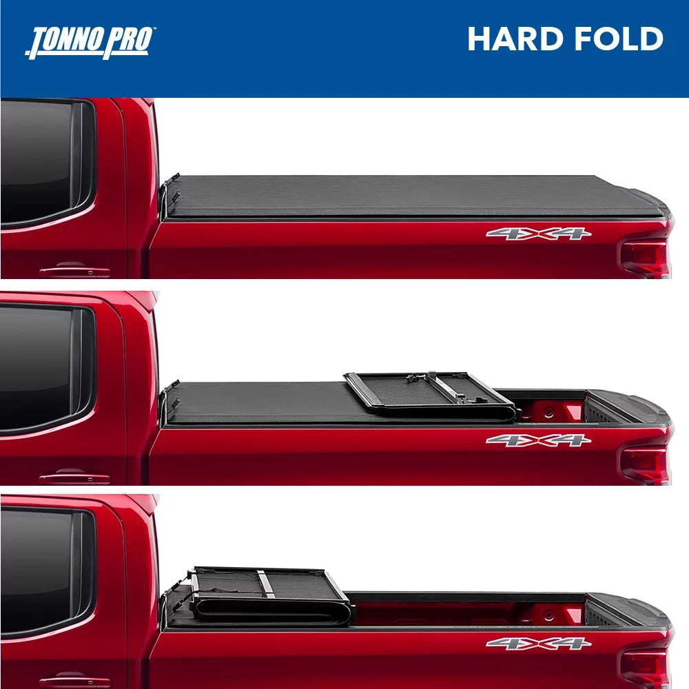 Tonno Pro Hard Fold, Hard Folding Truck Bed Tonneau Coating | HF-366 | Fits 1999 - 2016 Ford F-250/350 Super Duty 6' 9" Bed (81")