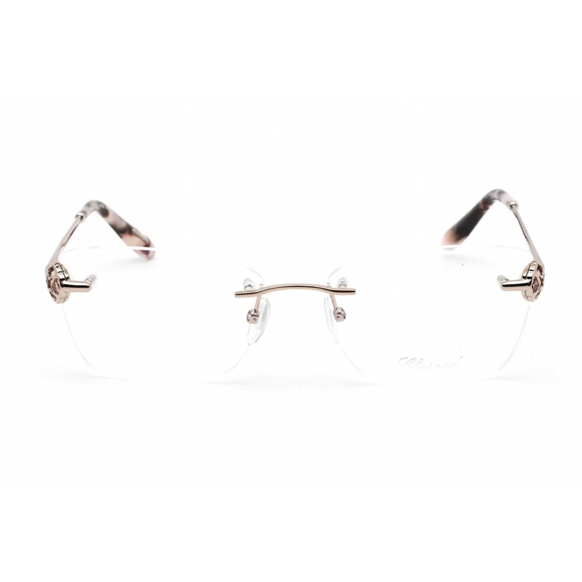 Chopard VCHF86S 0A39 Women's Shiny Rose Gold Metal Eyeglasses