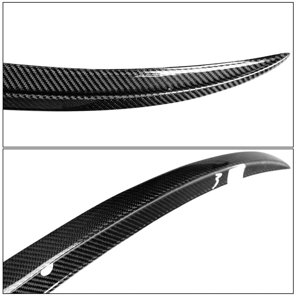 Ikon Motorsports Trunk Spoiler Matching with 19-23 BMW 3-Series G20 M Style Rear Wing Carbon Fiber 2019 2020