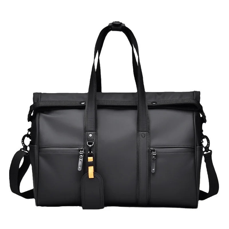 Waterproof Travel Bag Dry And Wet Separation Leather Feel Large Capacity Business Trip Handbag Men'S And Women'S Luggage Bag Sports And Fitness Bag