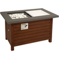 Cuisinart Outdoor Patio Fire Pit Table with Push to Start Ignition, 2-in-1 Design - Fire Pit to Coffee Table