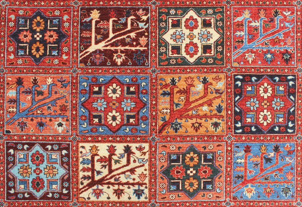 Aria Qurban Rusty-Red/Blue Rug, 8'11" x 11'10"