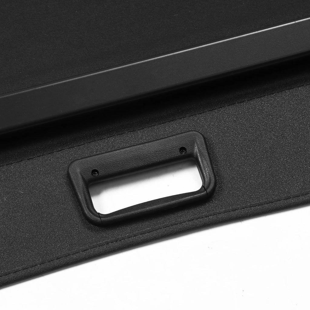 Ikon Motorsports Cargo Wrap Fitting With 2014-2018 Subaru Forester (Only Fit Automatic Rear Gate) PVC & Aluminum Rod Black Security Rear Trunk Protection Security Retractable Shield